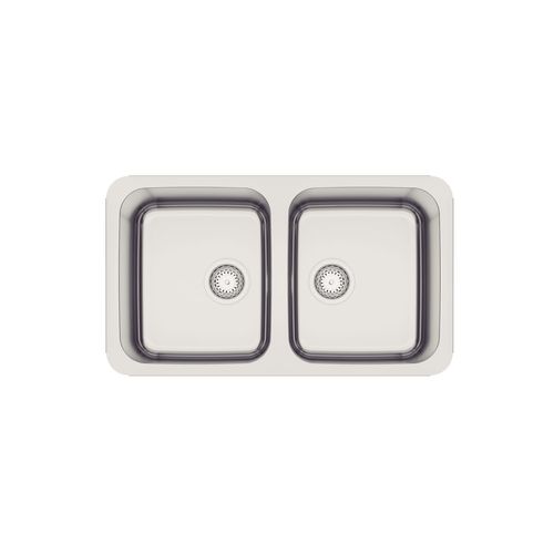 CUBA TRAMONTINA DUPLA RETANGULAR EM INOX 77X45 94033/112