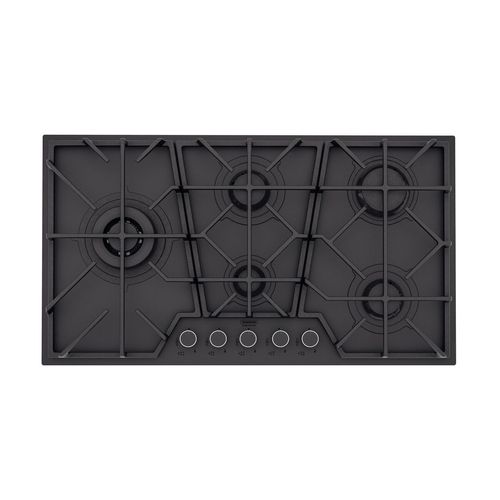 COOKTOP A GÁS TRAMONTINA DESIGN COLLECTION PENTA GLASS BLACK SERIES 5GG B 90 SAFESTOP 94731/194