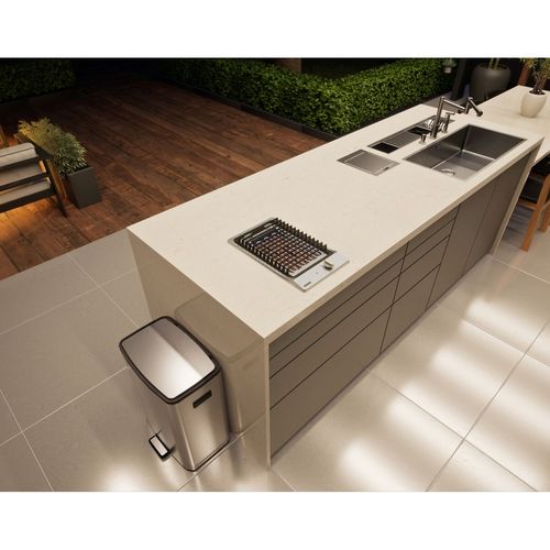 COOKTOP TRAMONTINA DOMINÓ BBQ IX 30 ELÉTRICO EM AÇO INOX TIPO BARBECUE 220V 94700/600