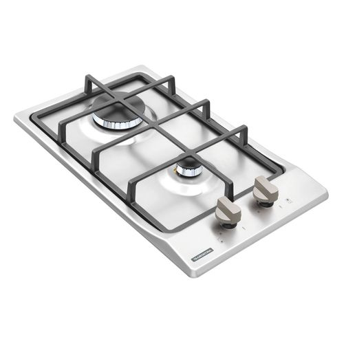 COOKTOP TRAMONTINA DOMINÓ GÁS EM INOX COM 2 QUEIMADORES 2GX HE SAFESTOP BIVOLT 94700/214