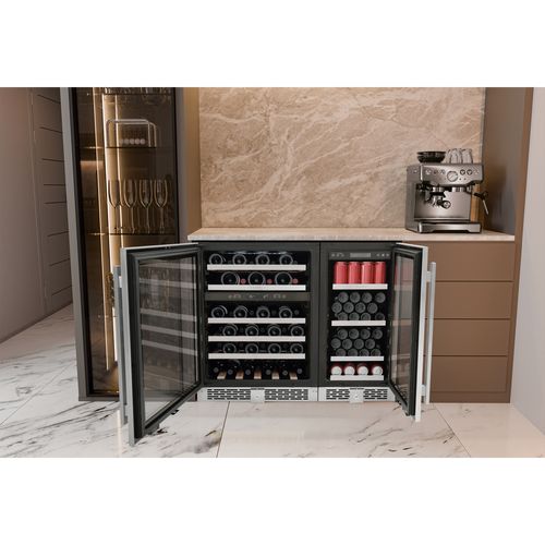 CERVEJEIRA TRAMONTINA SENSES COM PORTA EM INOX FREESTANDING TSMART 85L 220V 94896/201