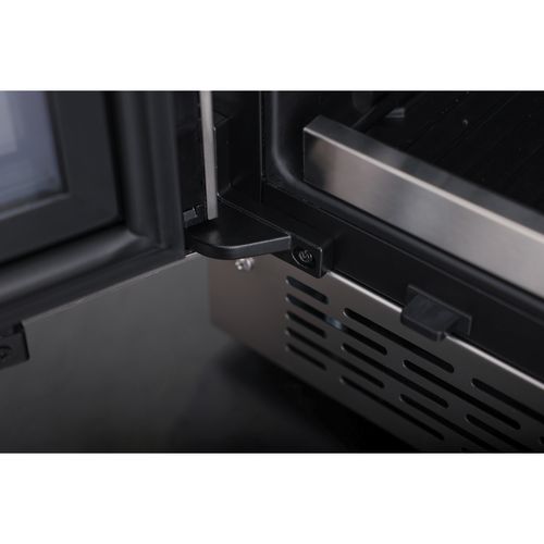 ADEGA TRAMONTINA SENSES COM PORTA EM INOX FREESTANDING 45G DUAL ZONE TSMART 220V 94896/002