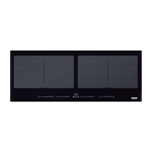 COOKTOP TRAMONTINA DE INDUÇÃO DESIGN COLLECTION SLIM SLIDER BRIDGE 4 ZONAS 90CM EM VIDRO PRETO 94722/222