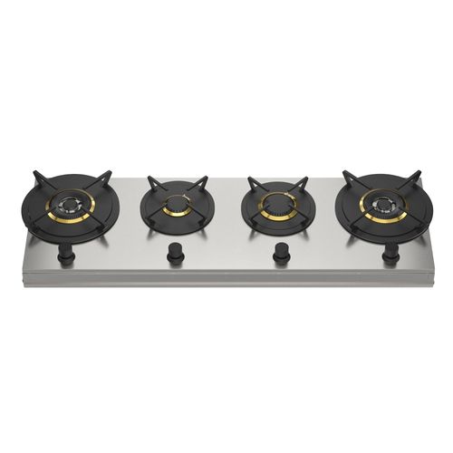 COOKTOP ELETTROMEC DOMINÓ A GÁS 4 BOCAS PARA REVESTIMENTO 120CM 220V CKG-4Q-120-SR-2TLA