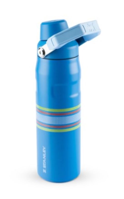 GARRAFA STANLEY TÉRMICA AEROLIGHT FAST FLOW VARSITY 710ML AZURE STRIPES 08482-00