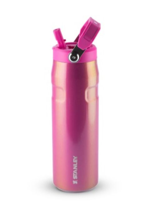GARRAFA STANLEY TÉRMICA AEROLIGHT FLIP STRAW DAZZLE 710ML PINK SHIMMER 08458-00