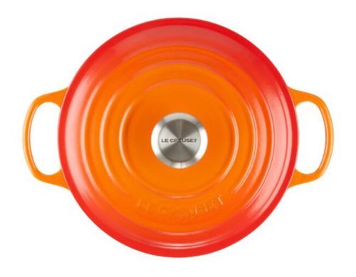 PANELA REDONDA LE CREUSET 18CM SIGNATURE FERRO ESMALTADO
