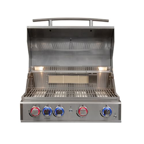 CHURRASQUEIRA CUISINART ARTKON PREMIUM A GÁS COM 4 QUEIMADORES EM AÇO INOXIDÁVEL 75CM 220V 4093250004