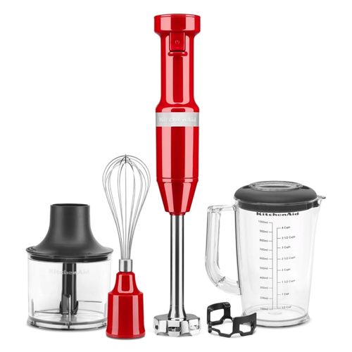 MIXER KITCHENAID DE MÃO COM ACESSÓRIOS E VELOCIDADE VARIÁVEL EMPIRE RED 127V KEB54AVANA