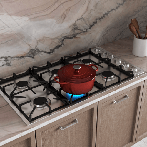COOKTOP A GÁS SEMIPROFISSIONAL SOGNA SENSE 6 QUEIMADORES 90CM 220v SGC90