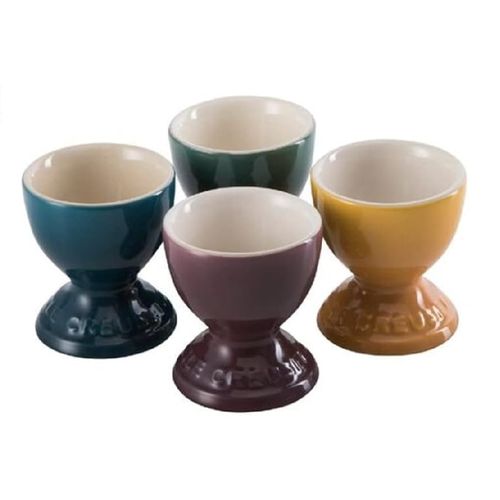 CONJUNTO LE CREUSET DE 4 SUPORTES PARA OVO BOTANIQUE COLLECTION EM CERÂMICA 79066001139030