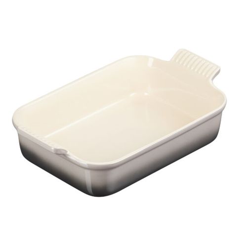 TRAVESSA LE CREUSET HERITAGE RETANGULAR EM CERÂMICA 26CM FLINT 71102264440001