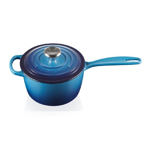 PANELA LE CREUSET MOLHEIRA SIGNATURE 16CM AZURE BLUE 21181162202430