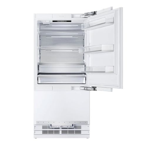 KIT REFRIGERADOR ELANTO COMBINADO DE EMBUTIR REVESTIR 30' COM PORTA EM AÇO INOX ICE MAKER 480L 220V