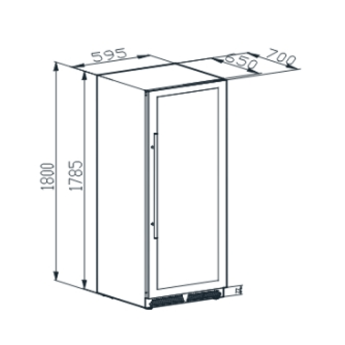 CERVEJEIRA CUISINART DE EMBUTIR ARKTON ADVANCED 425L DUAL ZONE 220V 4093160006