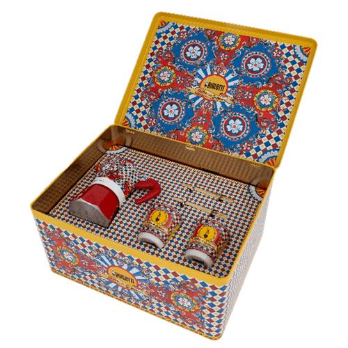 CONJUNTO BIALETTI DOLCE & GABBANA MOKA CAFETEIRA EXPRESS COM 2 XÍCARAS DE PORCELANA VERMELHO 10350501