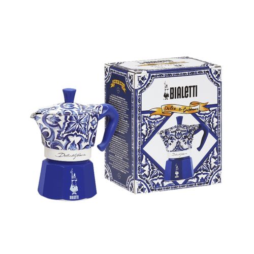 CAFETEIRA BIALETTI MOKA EXPRESS DOLCE & GABBANA 6 XÍCARAS BLU MEDITERRANEO 10010606