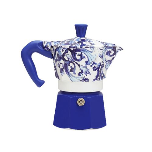 CAFETEIRA BIALETTI MOKA EXPRESS DOLCE & GABBANA 3 XÍCARAS BLU MEDITERRANEO 10010603