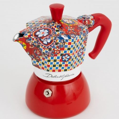 CAFETEIRA BIALETTI MOKA EXPRESS DOLCE & GABBANA DE INDUÇÃO 4 XÍCARAS VERMELHO 10010508