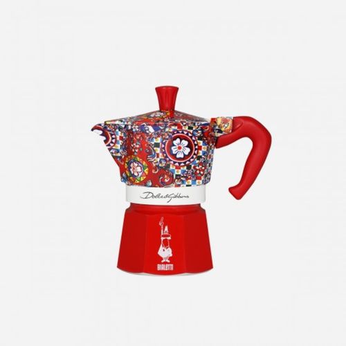 CAFETEIRA BIALETTI MOKA EXPRESS DOLCE & GABBANA 6 XÍCARAS VERMELHO 10010506