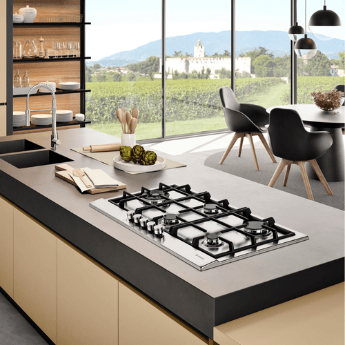 COOKTOP ELANTO ARTIGIANO SEMIPROFISSIONAL A GÁS 5 BOCAS INOX 91CM 220V LNTP95GTC4X