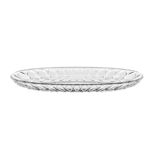 BANDEJA DE SERVIR GUZZINI OVAL SMALL EM ACRÍLICO VANITY ARIA 32CM CLEAR 131301SAR00