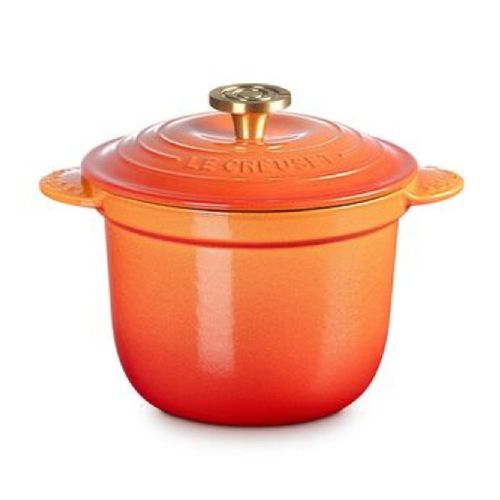 PANELA DE ARROZ LE CREUSET SEM TAMPA INTERNA 18CM EM FERRO FUNDIDO FLAMME DORÉE 21110181830479