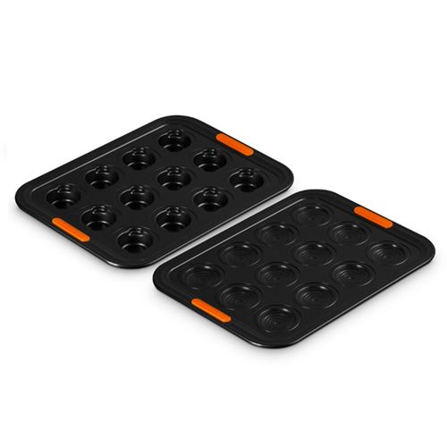 CONJUNTO 2 FORMAS LE CREUSET 12 CUP MINI COCOTTE TAMPA E BASE ANTIADERENTE 46929000010102