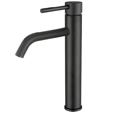 MISTURADOR DROP MONOCOMANDO BICA ALTA PARA LAVATORIO EM AÇO INOX BLACK MATTE DP9202