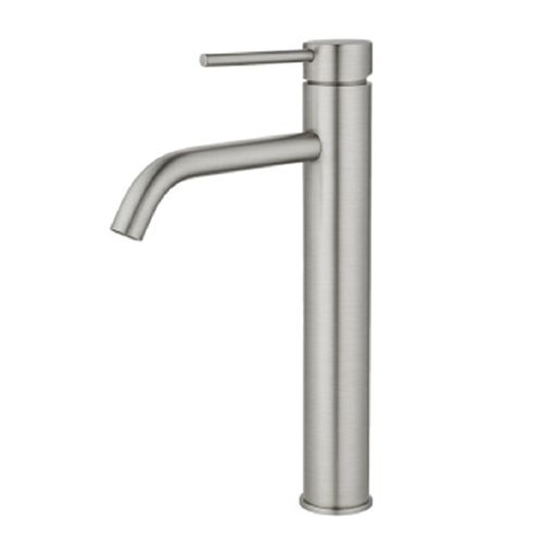 MISTURADOR DROP MONOCOMANDO BICA ALTA PARA LAVATORIO EM AÇO INOX ESCOVADO DP8202