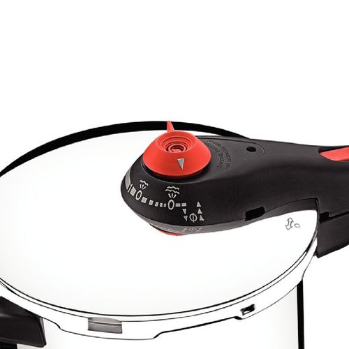 PANELA DE PRESSÃO TRAMONTINA SOLAR EM AÇO INOX FUNDIDO 6L 22CM 62516/223