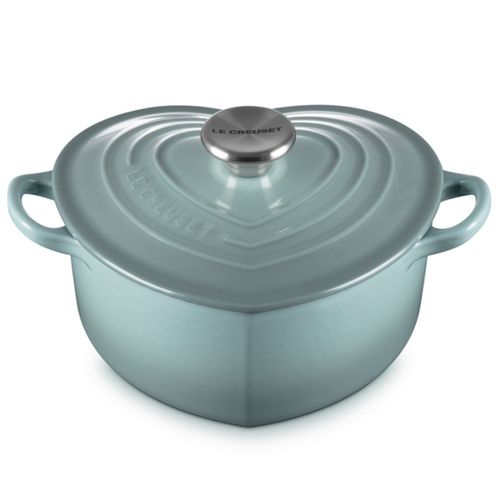 PANELA CORAÇÃO LE CREUSET TRADITION EM FERRO FUNDIDO 20CM SEA SALT 21401207174460