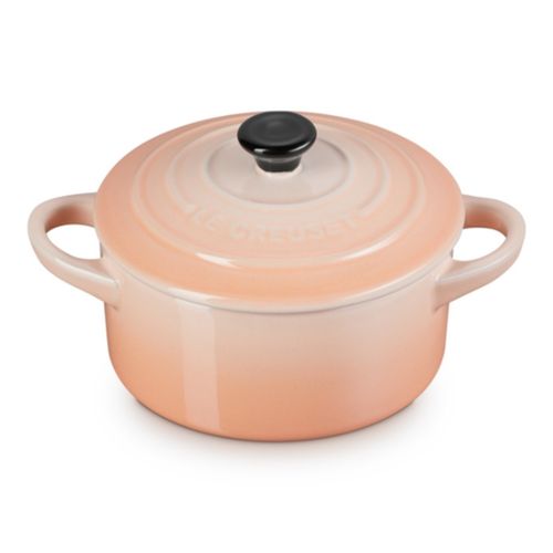 MINI COCOTTE LE CREUSET 250ML 10CM PUXADOR PRETO PESSEGO PECHE 71901104230100