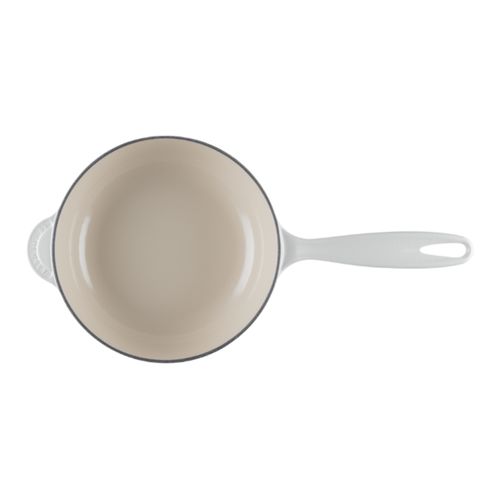 PANELA LE CREUSET SAUTESE HOLLY 21CM EM FERRO FUNDIDO BRANCO COTTON 21993214314464