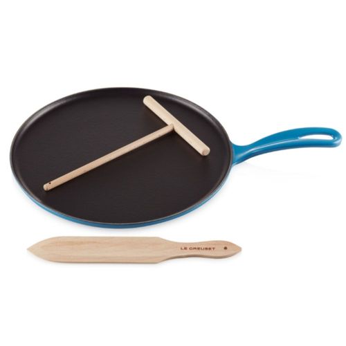 CREPEIRA LE CREUSET 27CM EM FERRO FUNDIDO AZUL MARSEILLE 20136272000460