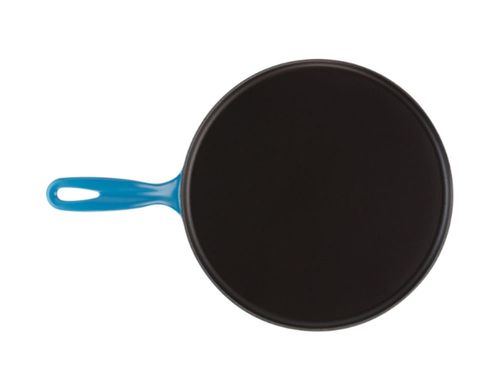 CREPEIRA LE CREUSET 27CM EM FERRO FUNDIDO AZUL MARSEILLE 20136272000460