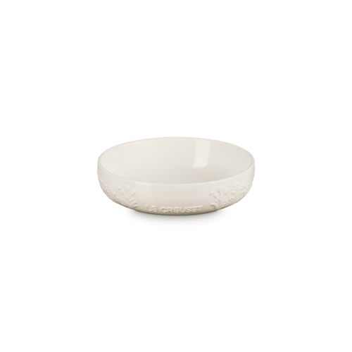 PRATO FUNDO LE CREUSET JARDIN 18CM SPHERE EM CERÂMICA COM RELEVO MERINGUE 80045187160003