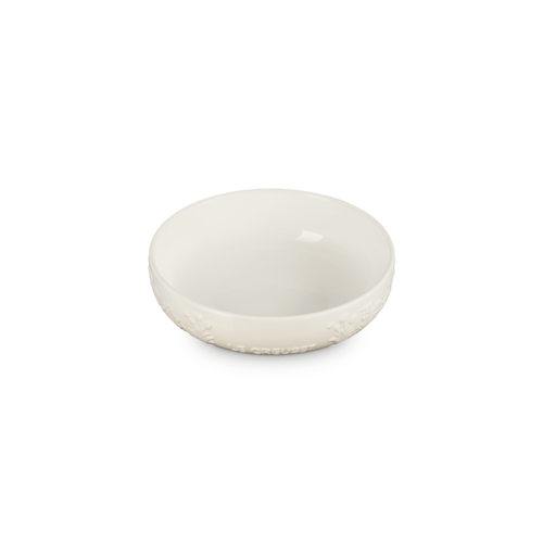PRATO FUNDO LE CREUSET JARDIN 18CM SPHERE EM CERÂMICA COM RELEVO MERINGUE 80045187160003
