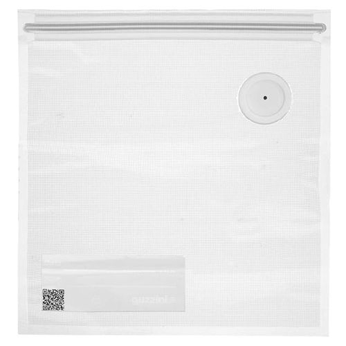 CONJUNTO 6 SACOS GUZZINI SAVEIT REUTILIZÁVEIS 30X34CM COM VÁLVULA TRANSPARENTE 11850852