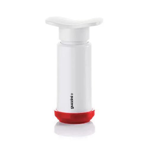 BOMBA A VÁCUO MANUAL GUZZINI SAVEIT 6,4X11,2CM BRANCO E VERMELHO 12340011