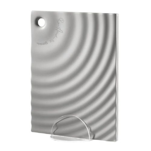 CONJUNTO 2 TÁBUAS DE CORTE GUZZINI ICONS DOIS LADOS 29X23CM COM BASE BRANCO 12370052