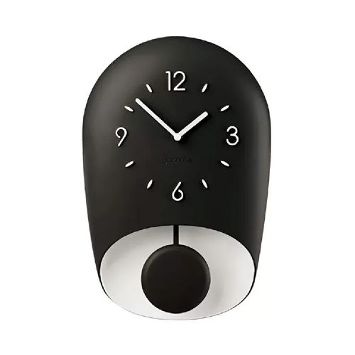 RELÓGIO DE PAREDE GUZZINI HOME COM PENDULO BELL 22X33CM EM ACRILICO CARVÃO 168604209