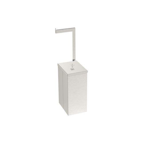 LIXEIRA TRAMONTINA LUZ SLIM EM AÇO INOX 5,5L COM SUPORTE PARA PAPEL HIGIÊNICO 94540/059