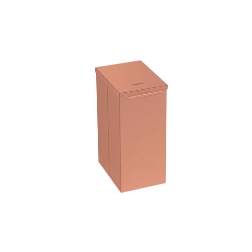 LIXEIRA TRAMONTINA LUZ SLIM SWIVEL EM AÇO INOX ROSE MATTE 5,5L 94540/099