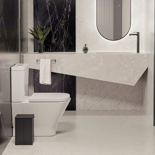 LIXEIRA TRAMONTINA LUZ SLIM SWIVEL EM AÇO INOX BLACK MATTE 5,5L 94540/088