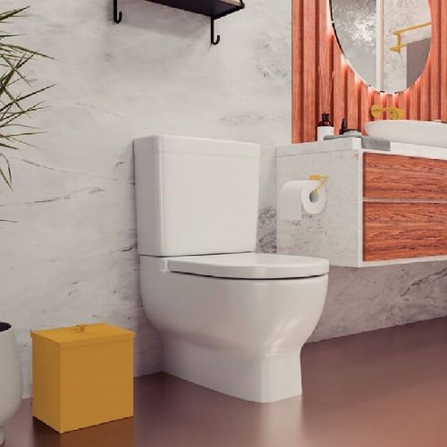 LIXEIRA TRAMONTINA LUZ EM AÇO INOX FOSCO GOLD MATTE 4,5L 94540/092