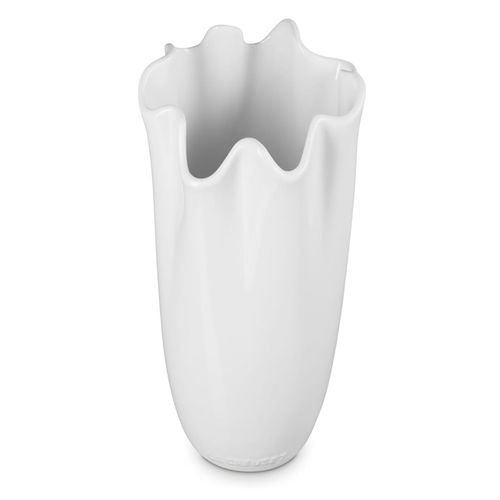 VASO DE FLOR RUFFLE LE CREUSET 2L EM CERÂMICA BRANCO 81323000100099