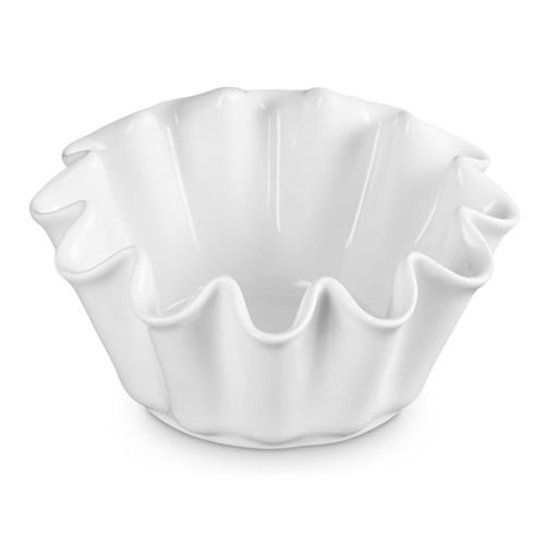 PRATO RUFFLE LE CREUSET FUNDO 21CM EM CERÂMICA BRANCO 81138210100007