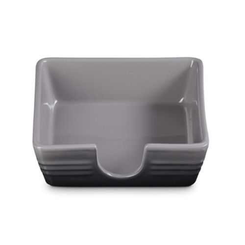 PORTA GUARDANAPO LE CREUSET SIGNATURE 15CM EM CERÂMICA CINZA FLINT 85020154440099
