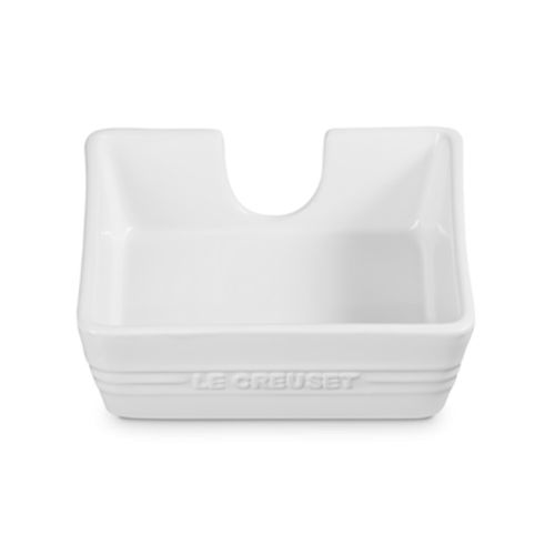 PORTA GUARDANAPO LE CREUSET SIGNATURE 15CM EM CERÂMICA BRANCO 85020150100099